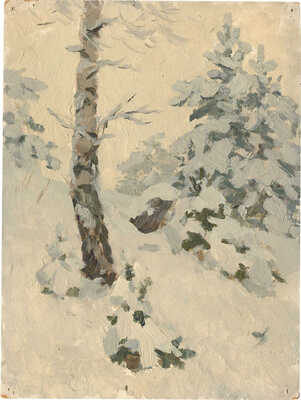 Рыбченкова Лора Борисовна. Деревья на склоне. Академичка